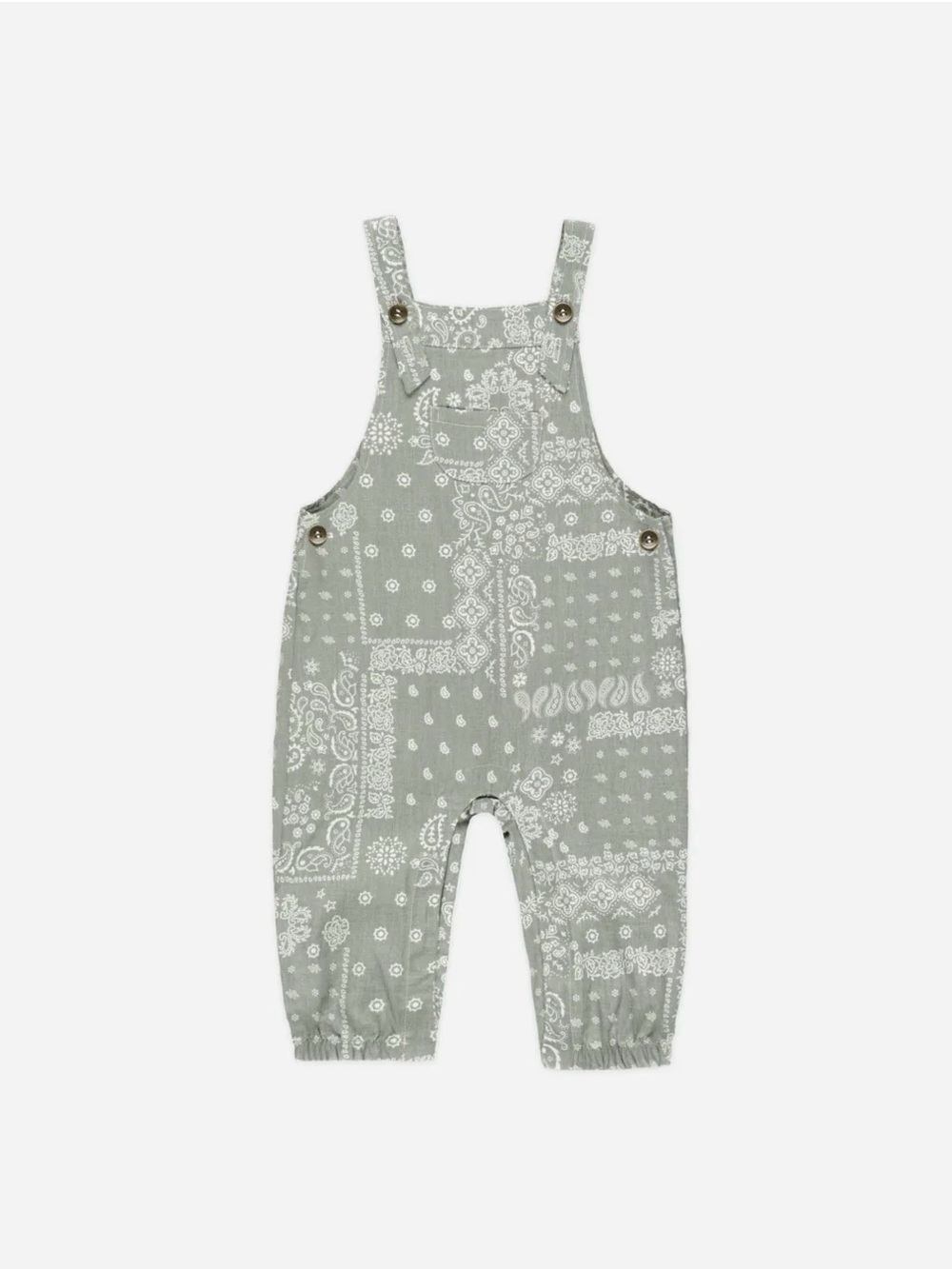 Rylee + Cru Laurel Bandana Overalls - Size 6-12 months